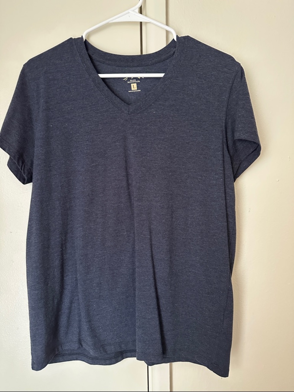 V-Neck T-Shirt - Dark Heather Navy
